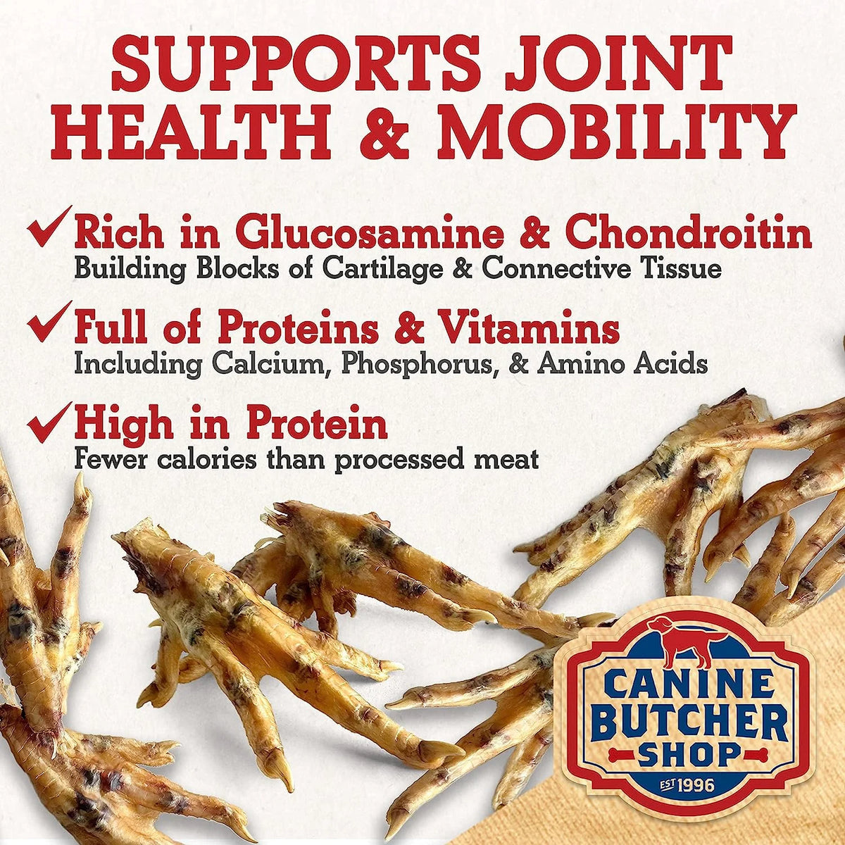 Chicken Feet for Dogs Pack of 30 All Natural Dog Chews X7677
