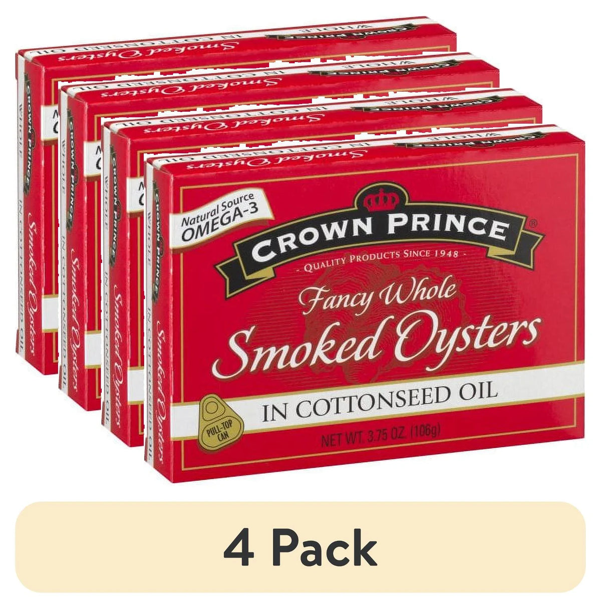 Smoked Oysters in Oil 4 Pack J5680