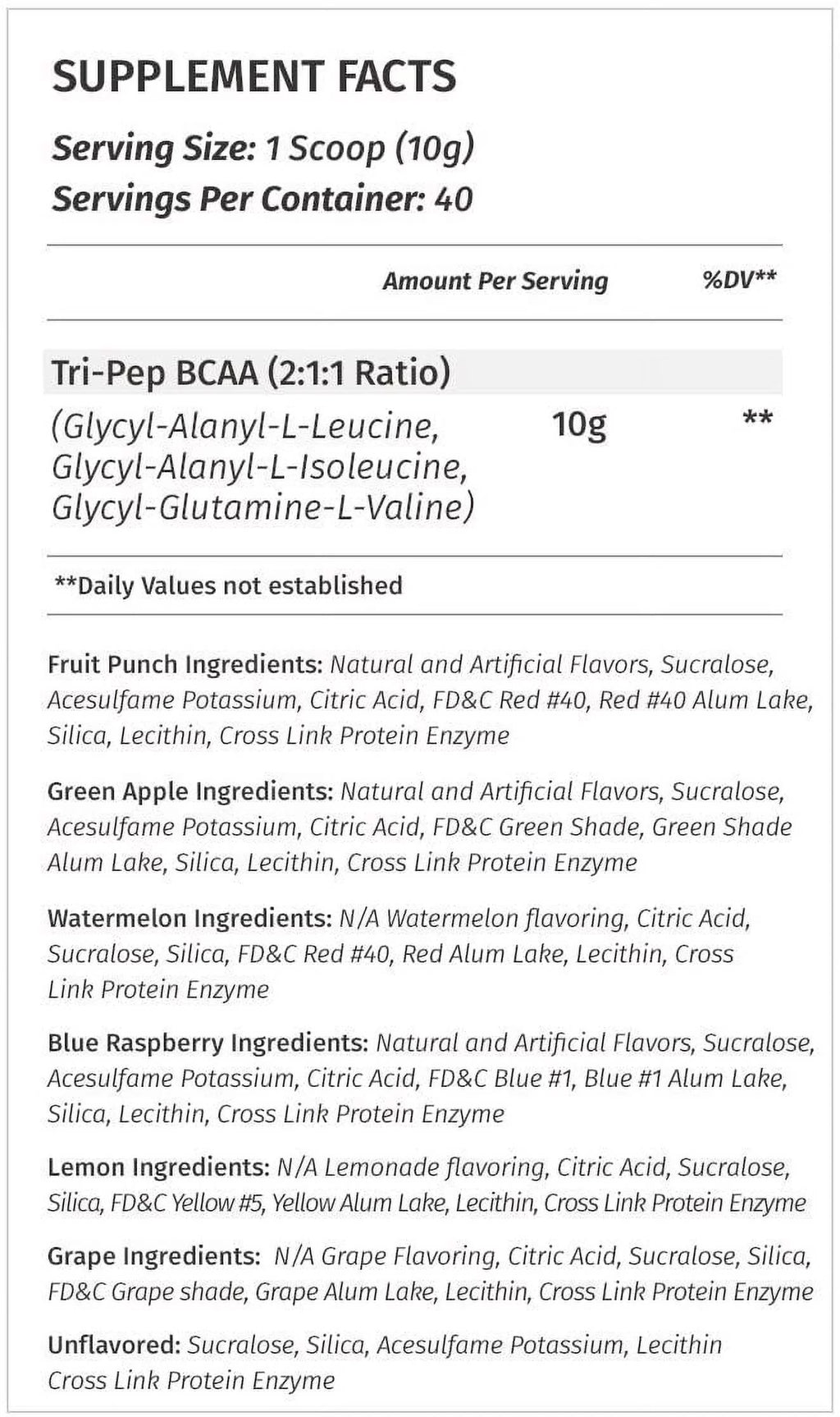 Watermelon BCAA Powder 400 Grams 40 Servings K68118