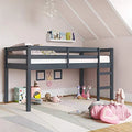 Gray Wood Twin Loft Bed S4361