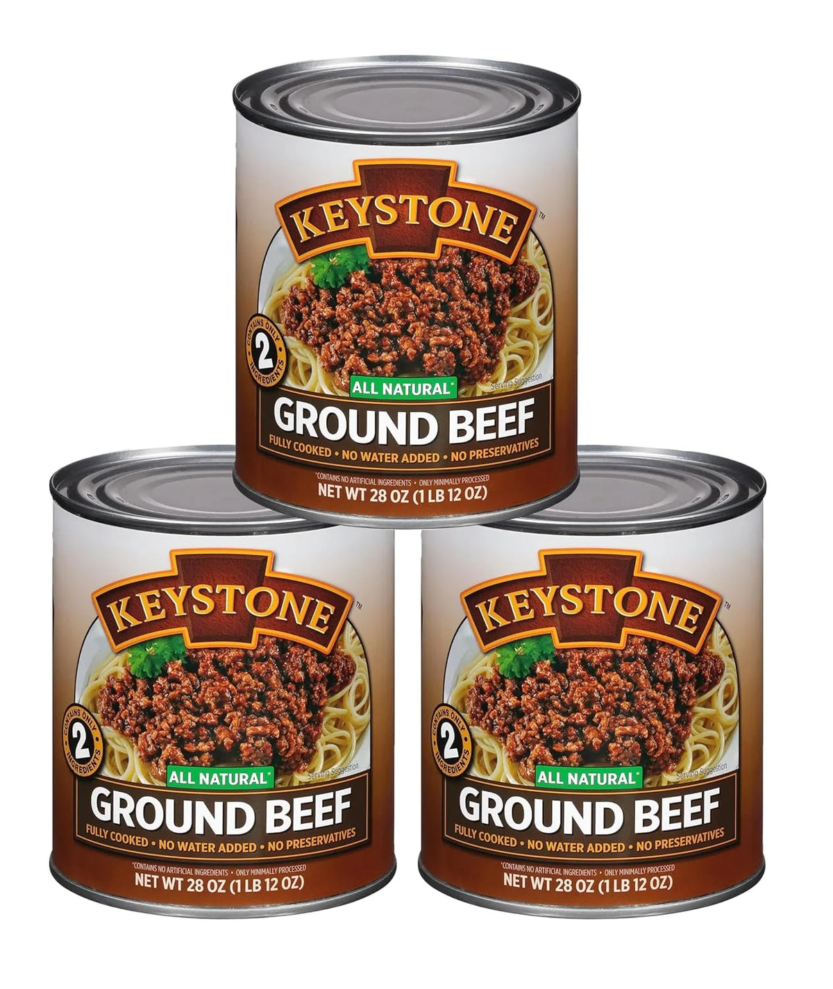 All Natural Ground 28 Ounce Canned Meat Family Pack Of 3 D860341