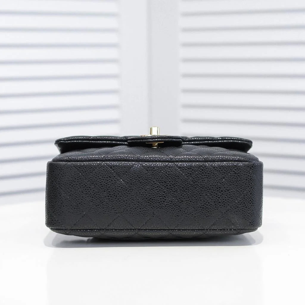 Black Mini Flap Bag W84016
