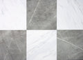 Grey & White Marble Peel & Stick Floor Tiles J10910