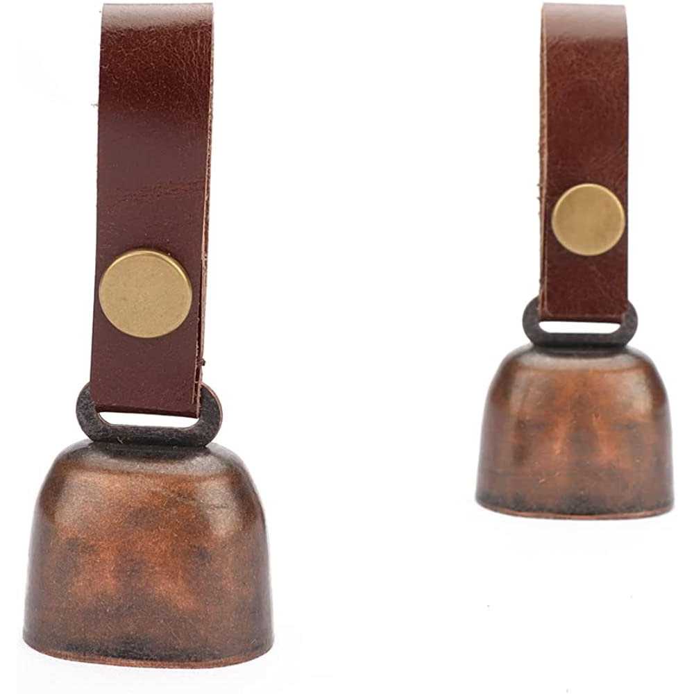 Dog Collar Bell with Leather Strap L75484