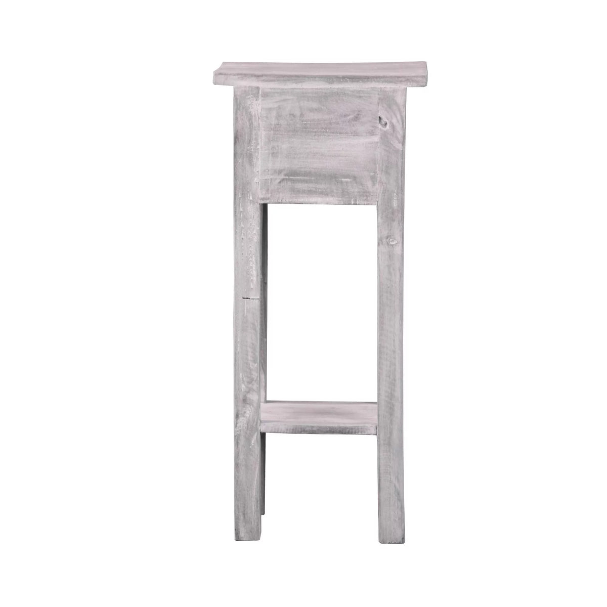 Gray Solid Distressed Narrow Side Table C25003