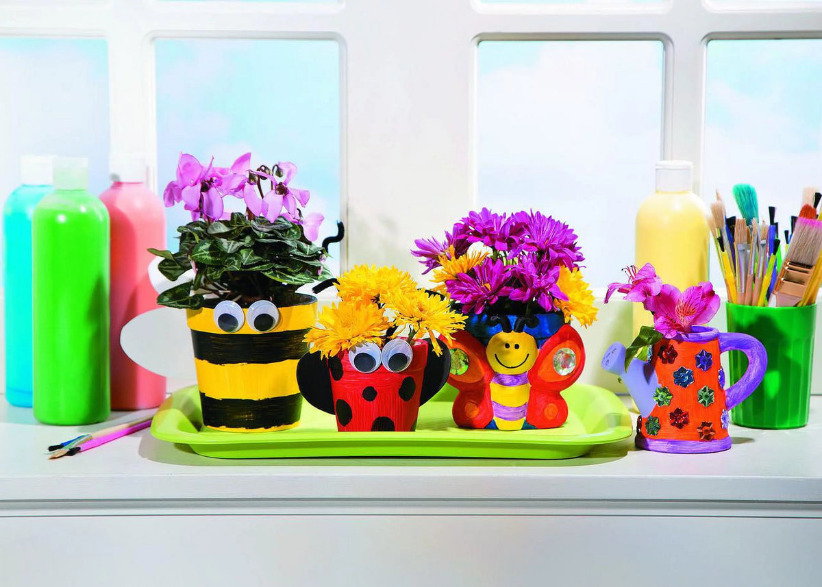 Mini Ceramic Flower Pots, 12 Pieces, 3" U62857