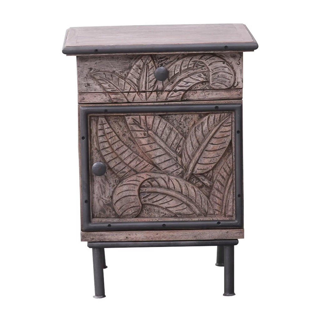 Solid Mango Wood Nightstand J746957