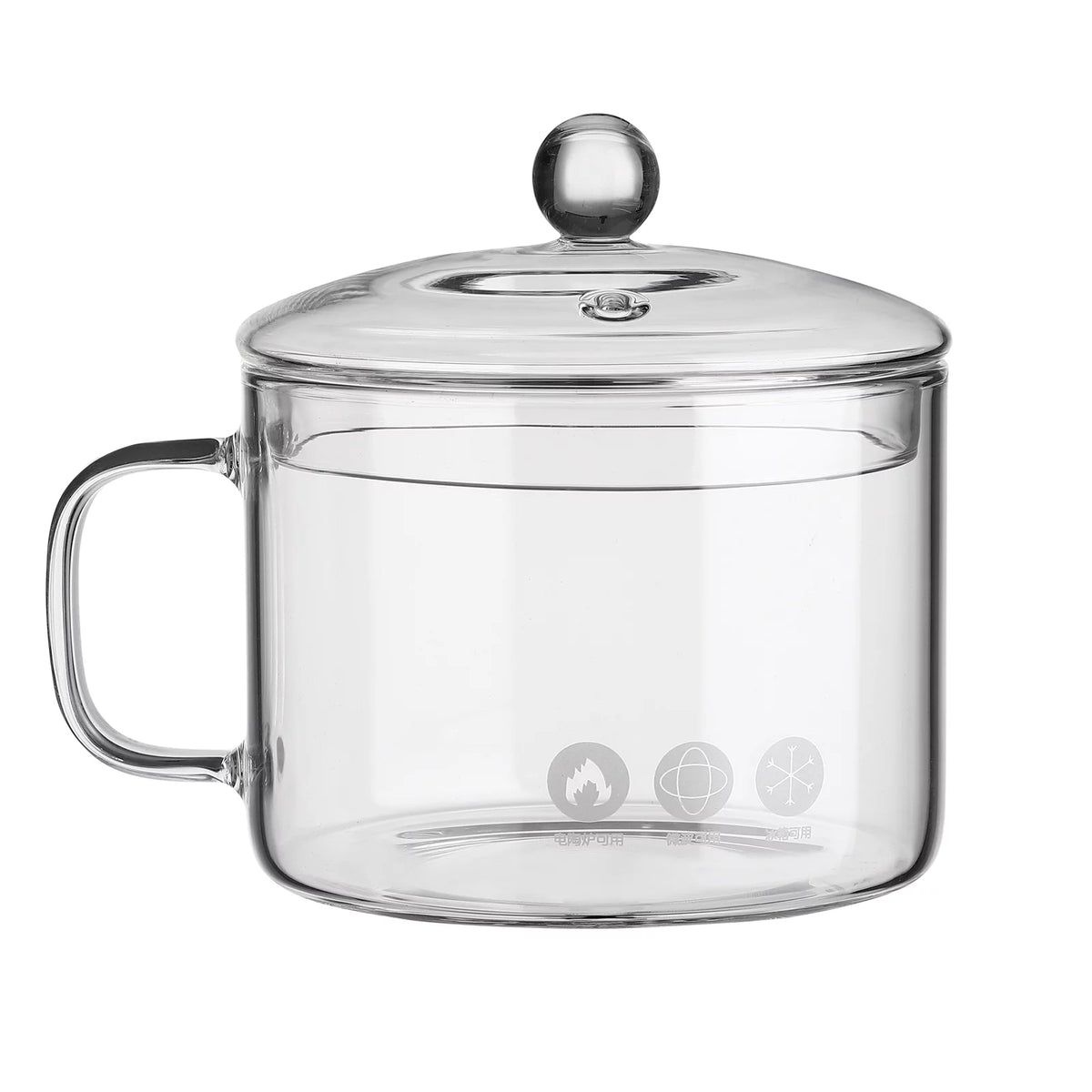 Heat-resistant Glass Pot with Handle A157150