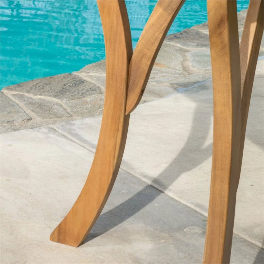 31.5" Square Wooden Patio Dining Table L764