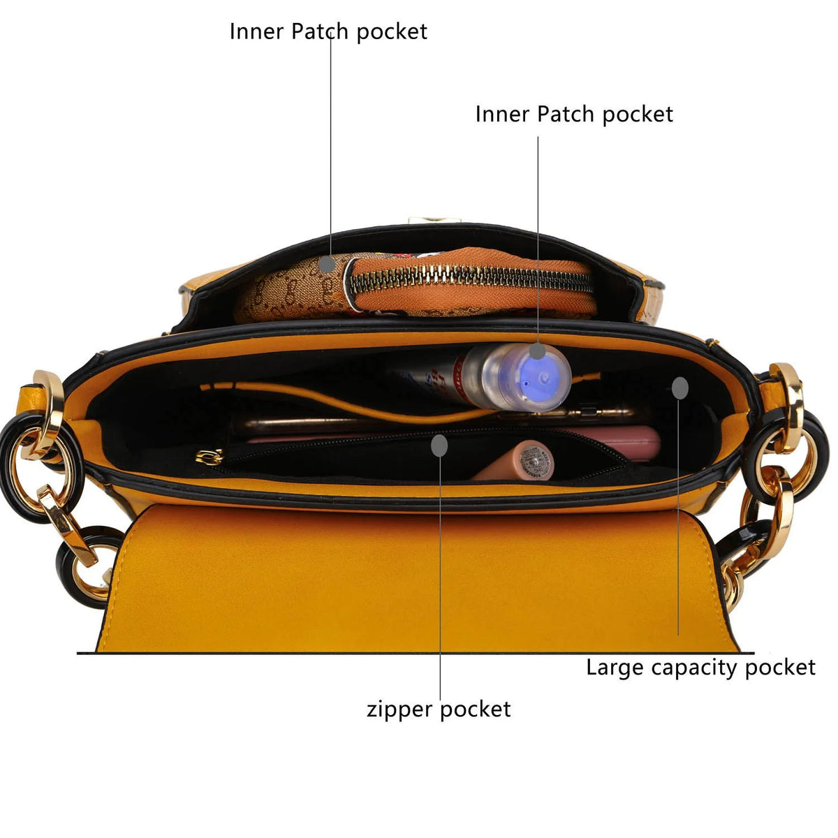 Forest Green Faux Leather Flap Top Crossbody Bag H18341