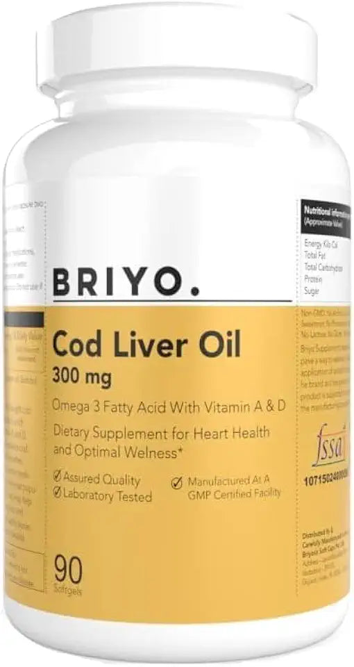 Cod Liver Oil Capsules with Vitamin A & D, 90 Capsules O667