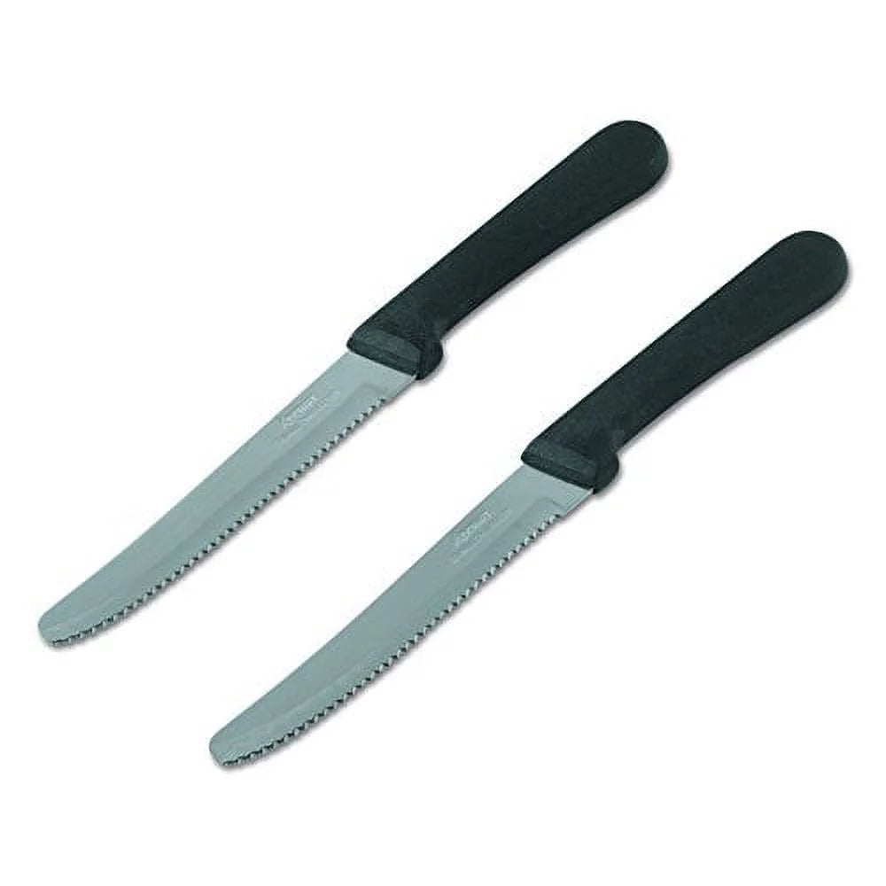 8-3/4 Inch Stainless Steel Steak Knife with Black Handle, Pack of 24 G523
