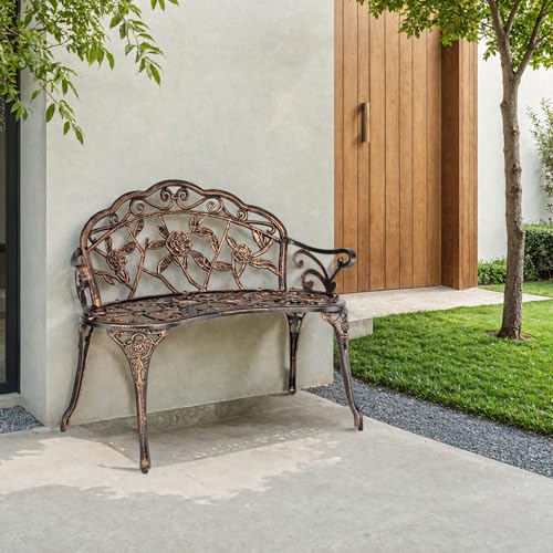 Cast Aluminum Outdoor Bench H374