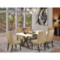 7-Piece Dining Table Set with 6 Chairs N7901