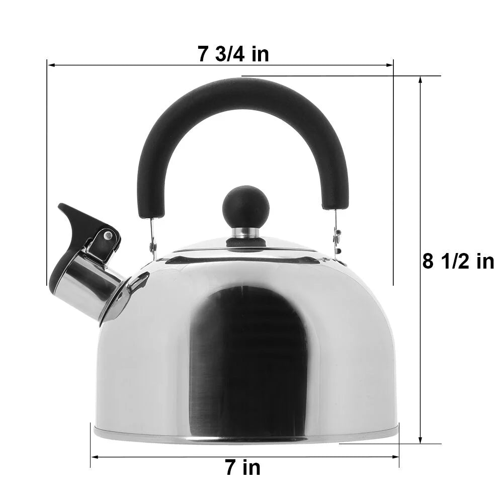 2 Quart Stainless Steel Whistling Tea Kettle B303205