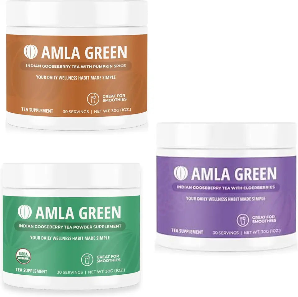 Organic Vegan Amla Powder Green Tea Superfood Supplement J915