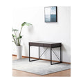 Dark Brown Wood Lift Top Desk with Hidden Storage and Drawer O87847