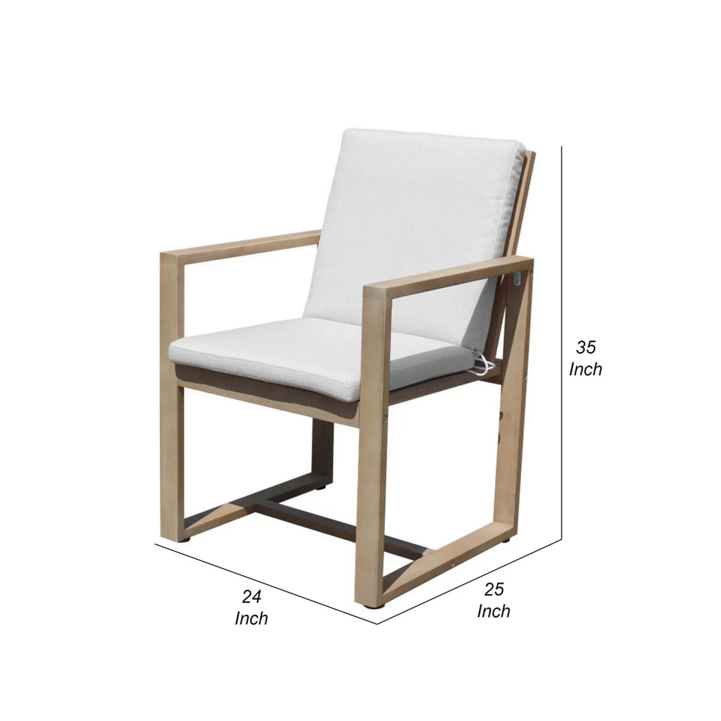 Natural Brown Eucalyptus Wood Dining Chair Z9855