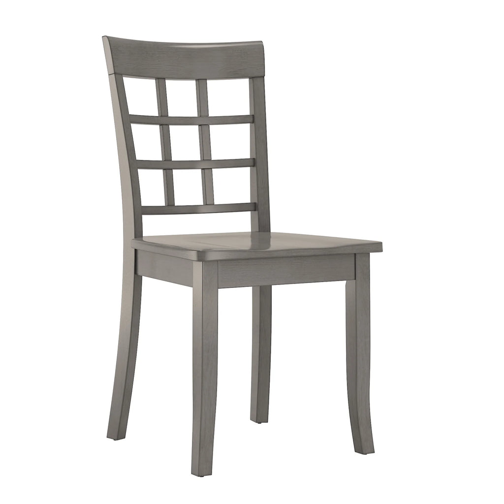 5-Piece Wood Dining Set Antique Gray G5201