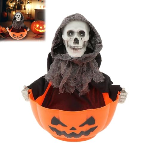 Halloween Candy Bowl with Motion Activated Light up Red Eyes and Sound K381