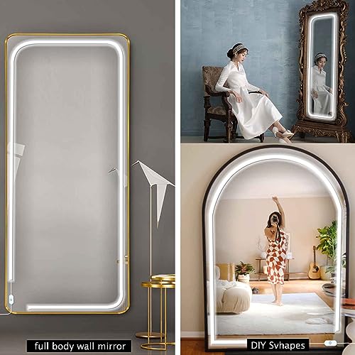 LED Vanity Mirror Lights, 6000K Dimmable Self-Adhesive Strip Lights Z195946