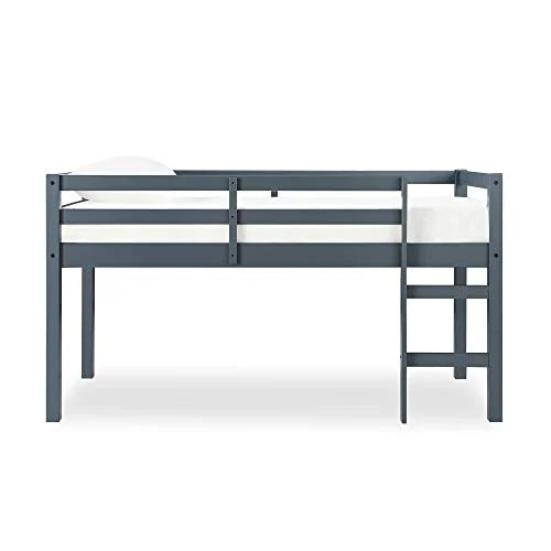 Gray Wood Twin Loft Bed S4361