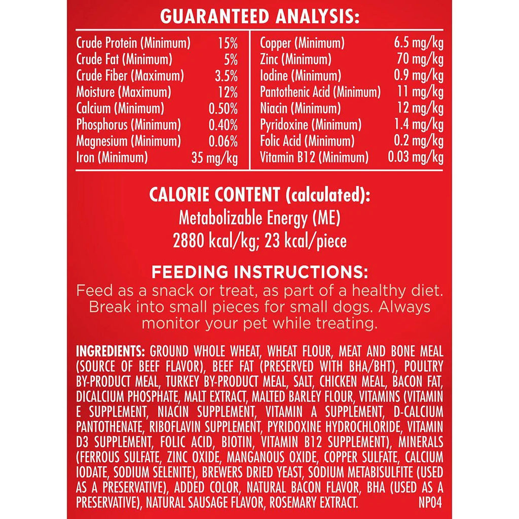 Beef Chicken Turkey and Bacon Flavor Dog Biscuit Treats 7 lb R97788