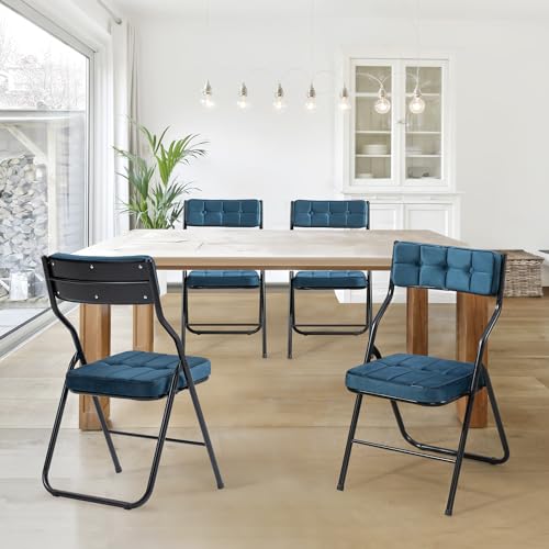 Padded Folding Chairs 4 Pack V9773