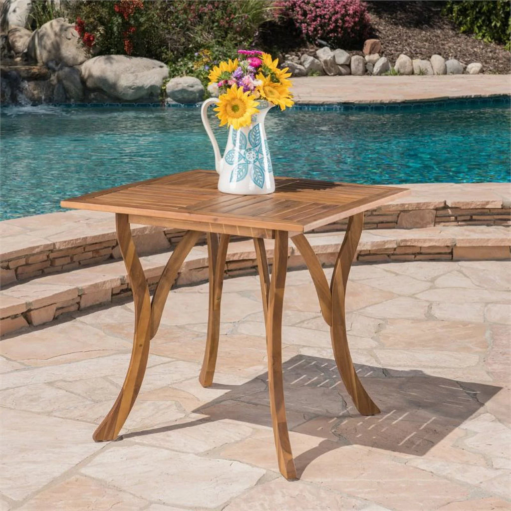 31.5" Square Wooden Patio Dining Table L764
