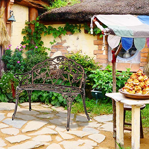 Cast Aluminum Outdoor Bench H374