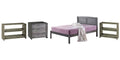 4-Pc Bedroom Set Antique Gray T684