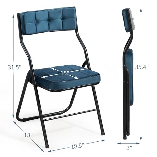 Padded Folding Chairs 4 Pack V9773