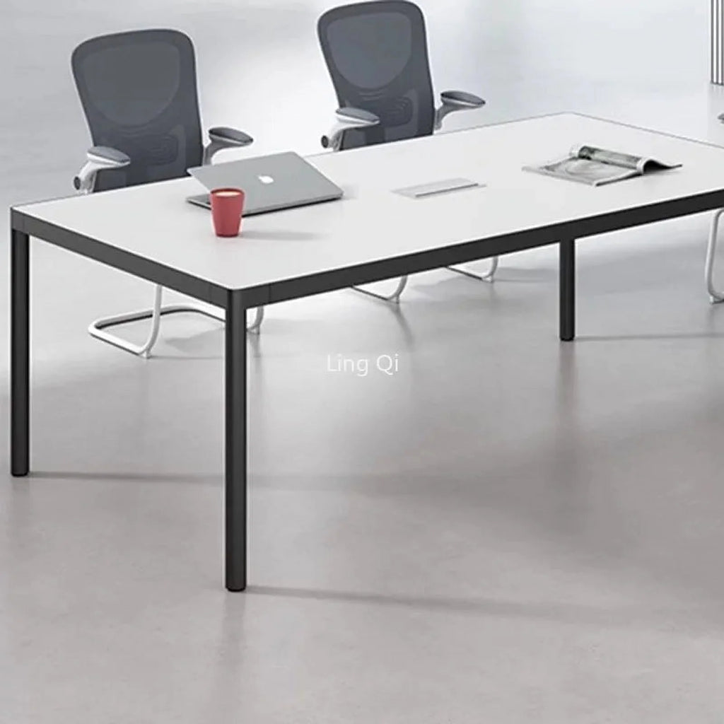 White Modern Computer Desk O78452