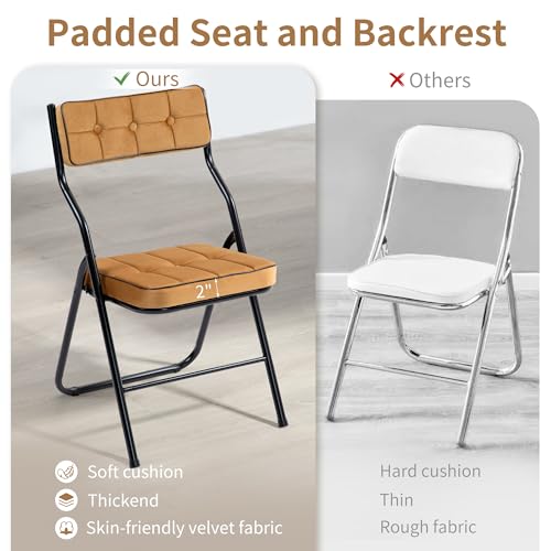 Padded Folding Chairs 4 Pack V9773