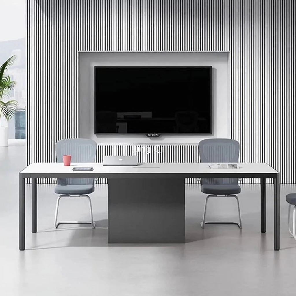 White Modern Computer Desk O78452
