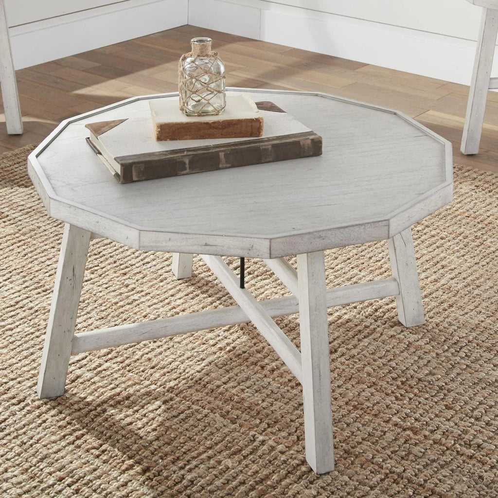 Vanilla Brown Solid Wood Cocktail Table G192