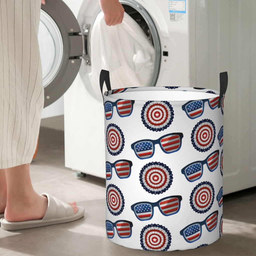 Waterproof Collapsible Laundry Basket with Handles B2060