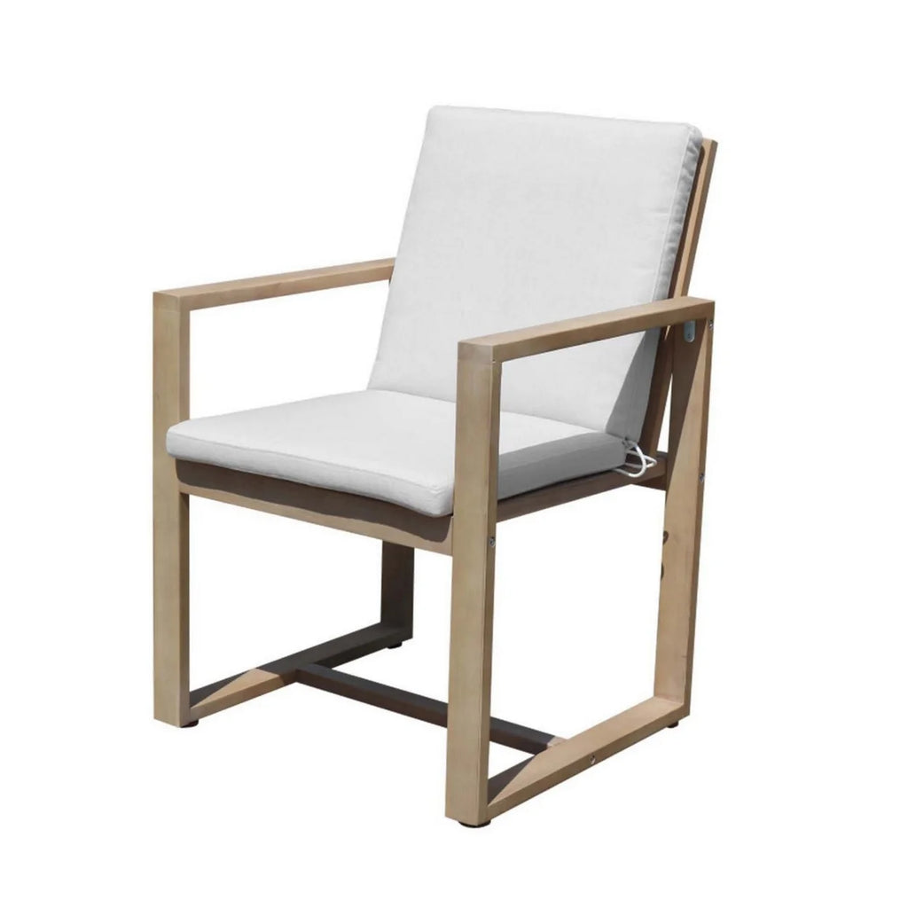 Natural Brown Eucalyptus Wood Dining Chair Z9855