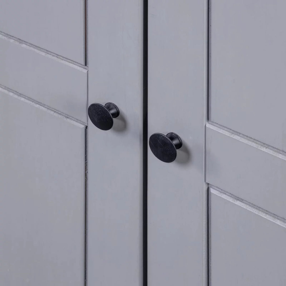 3-Door Gray Pine Wardrobe G575