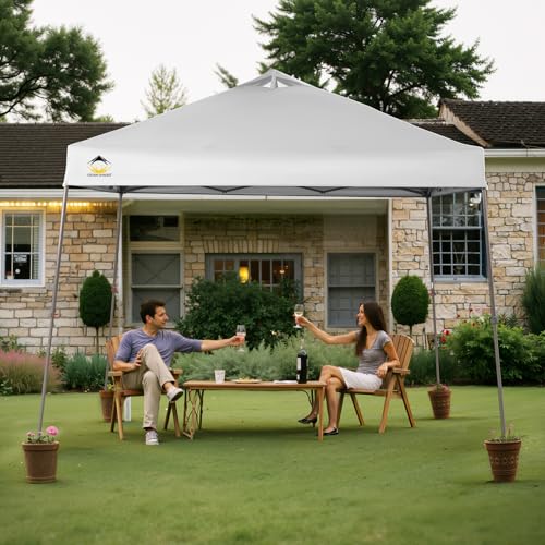 11x11 Pop Up Canopy Tent with Wheeled Bag, White G873182