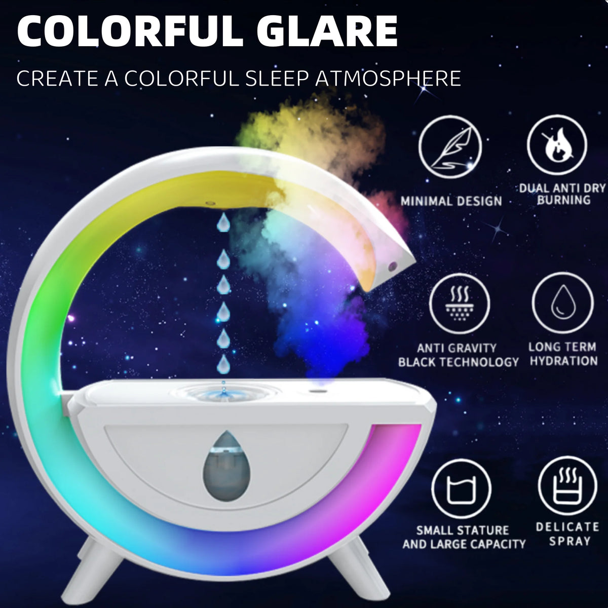 USB 7 Colors Light 350ML Humidifier N273535