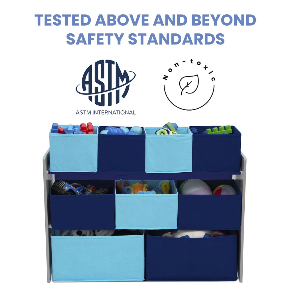 Grey Toy Organizer with Storage Bins L92718