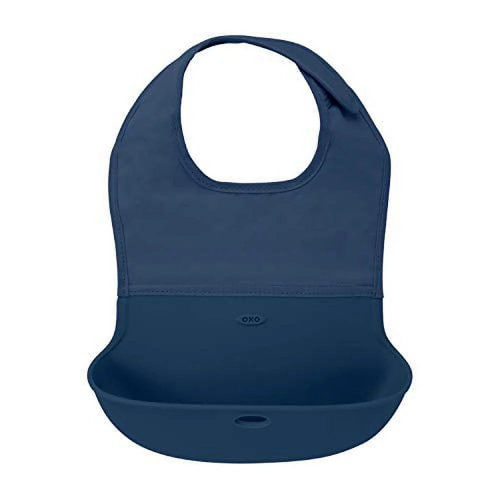 Roll-Up Bib 2 Pack Navy Gray G7115