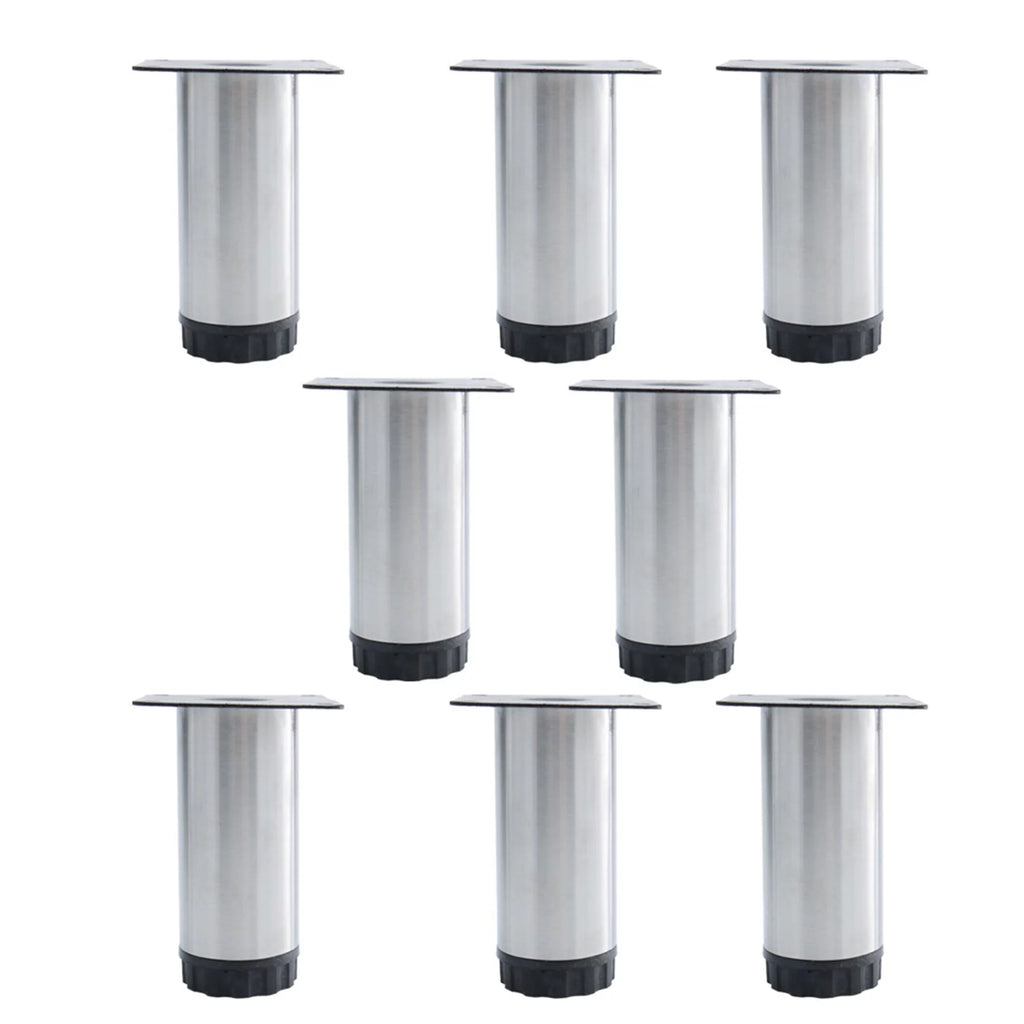 6 Inch Stainless Steel Adjustable Furniture Legs 8pcs P48908