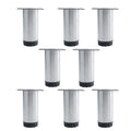 6 Inch Stainless Steel Adjustable Furniture Legs 8pcs P48908