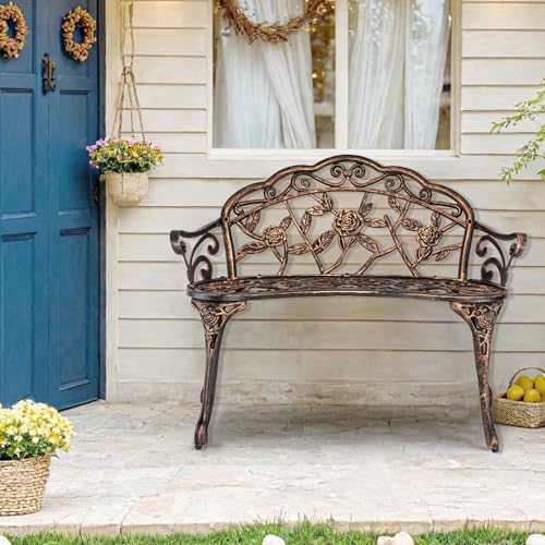 Cast Aluminum Outdoor Bench H374