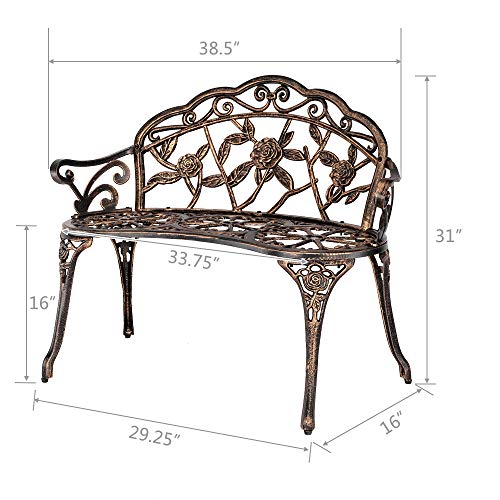 Cast Aluminum Outdoor Bench H374
