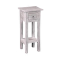 Gray Solid Distressed Narrow Side Table C25003