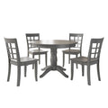 5-Piece Wood Dining Set Antique Gray G5201