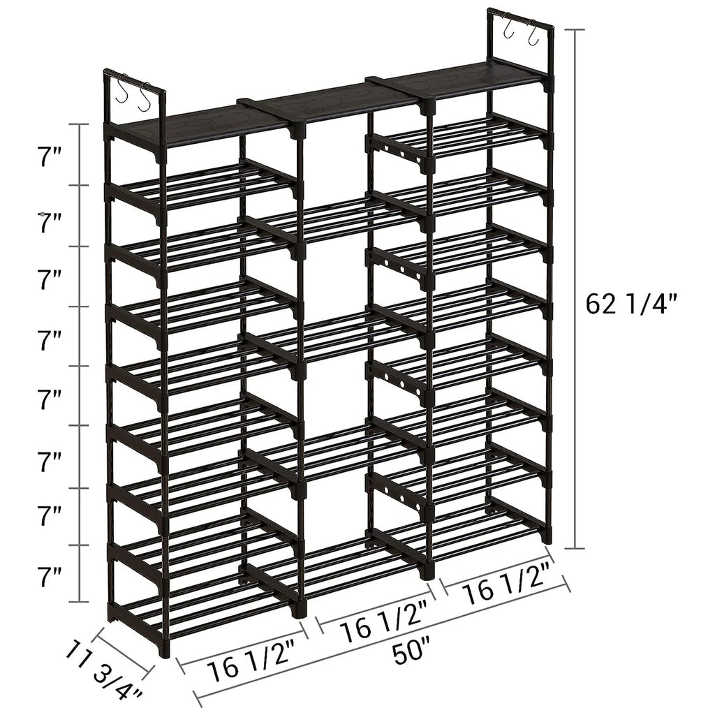 9 Tier Metal Shoe Rack H387057